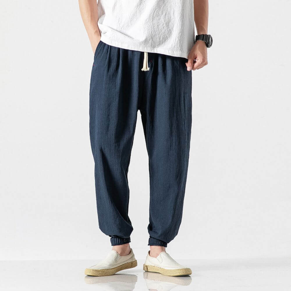 Yoko - Japanese Comfort Pants - Navy Blue