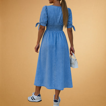 Women’s Casual Denim Dress | Midi