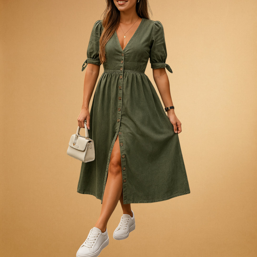 Women’s Casual Denim Dress | Midi